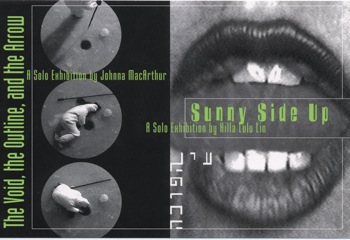 Hallwalls exhibition invitation, 1999.