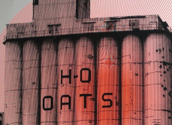 Detail from silkscreen print by Jesse Webber, a Hallwalls Artists-in-Residence Project