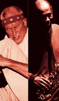 Han Bennink (left) and Charles Gayle (right) 